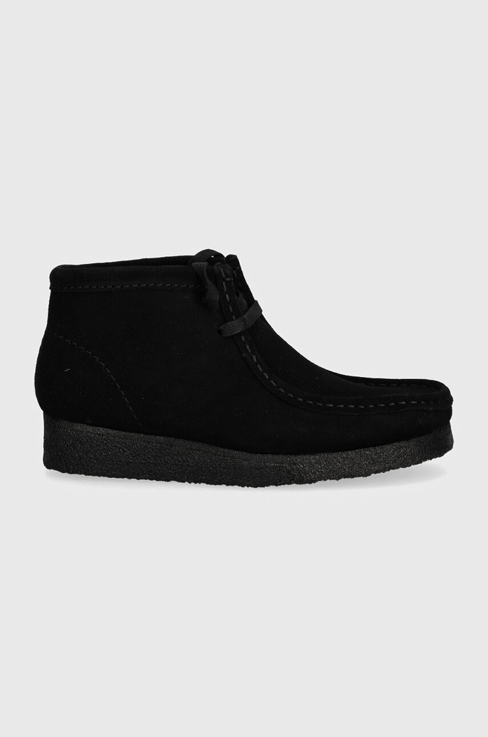 ClarksOriginals mocassini in camoscio Wallabee Boot 26155521 nero AA00