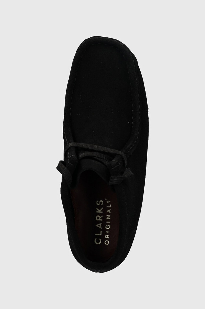 ClarksOriginals mocassini in camoscio Wallabee Boot nero 26155521