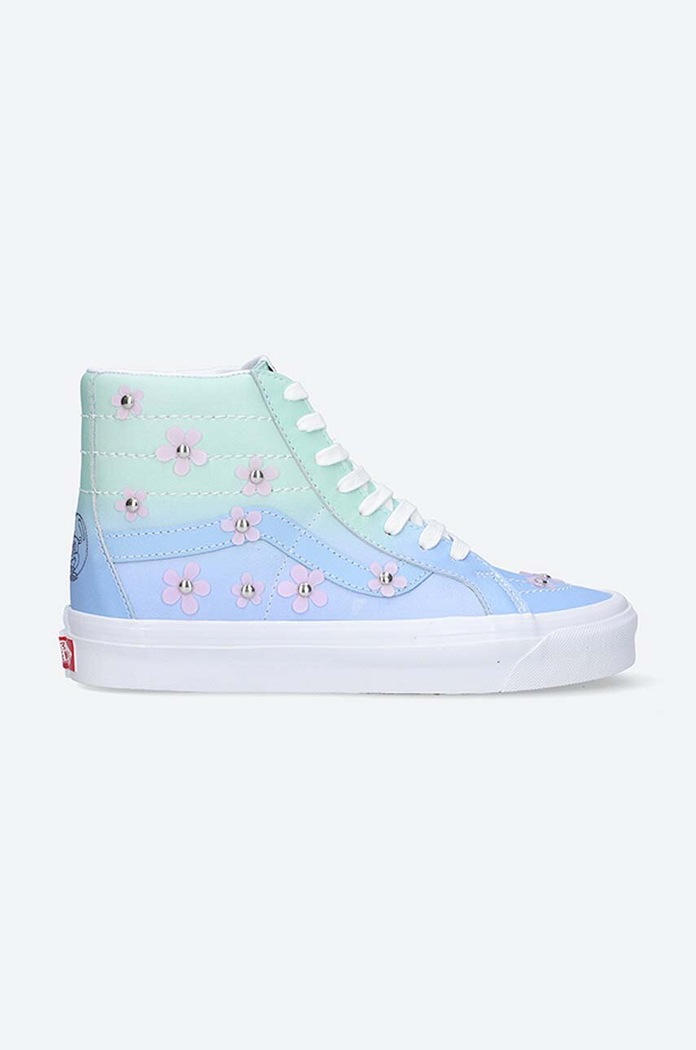 Vans trainers x Spongebob Sk8-Hi 38 D grain leather blue VN0A38GF9ZM