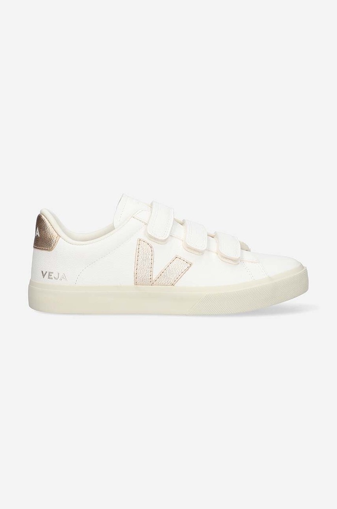 Kožené tenisky Veja Recife Logo Chromefree RC0502762A biela SS26