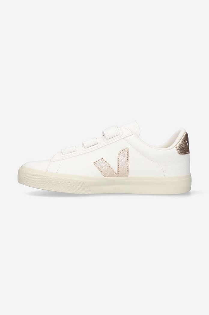 Kožené tenisky Veja Recife Logo Chromefree biela RC0502762A