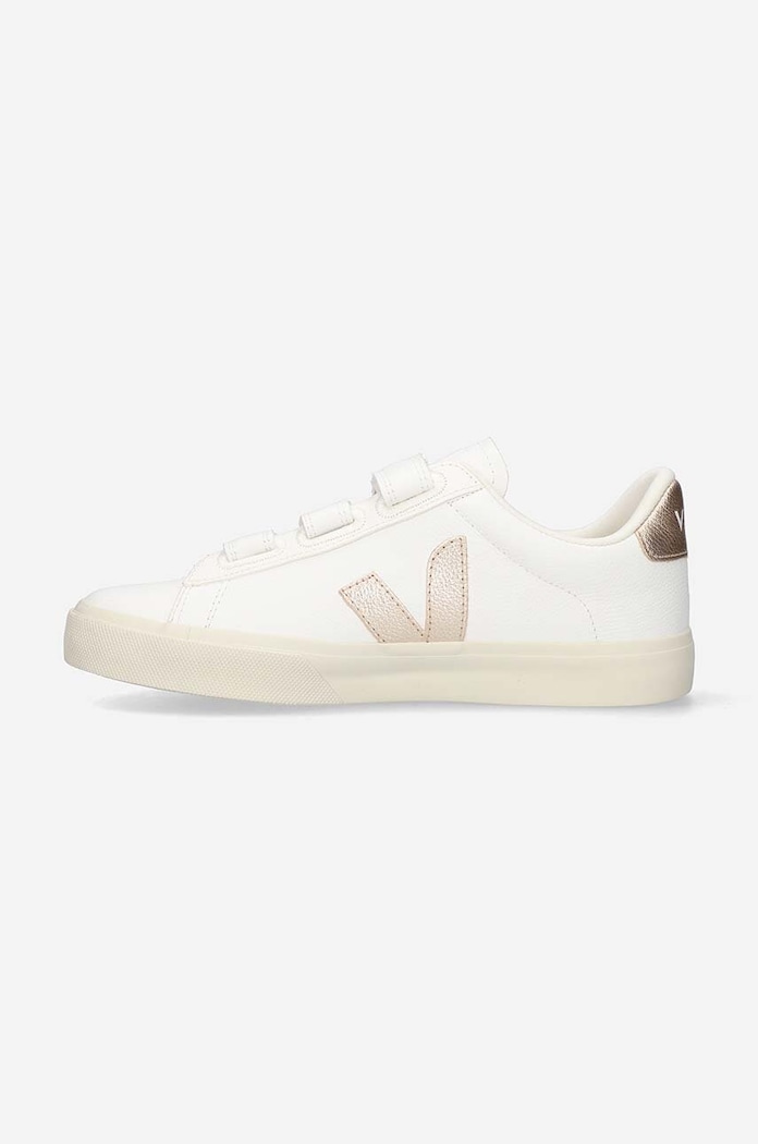 Kožené tenisky Veja Recife Logo Chromefree biela RC0502762A