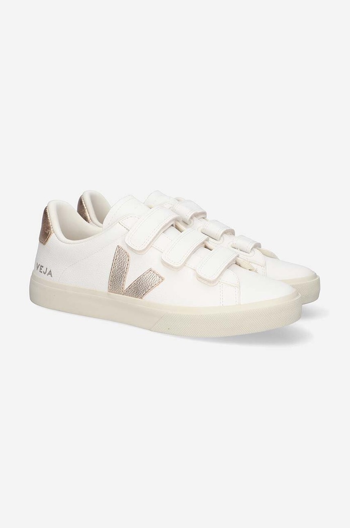 Kožené tenisky Veja Recife Logo Chromefree Planet friendly biela RC0502762A