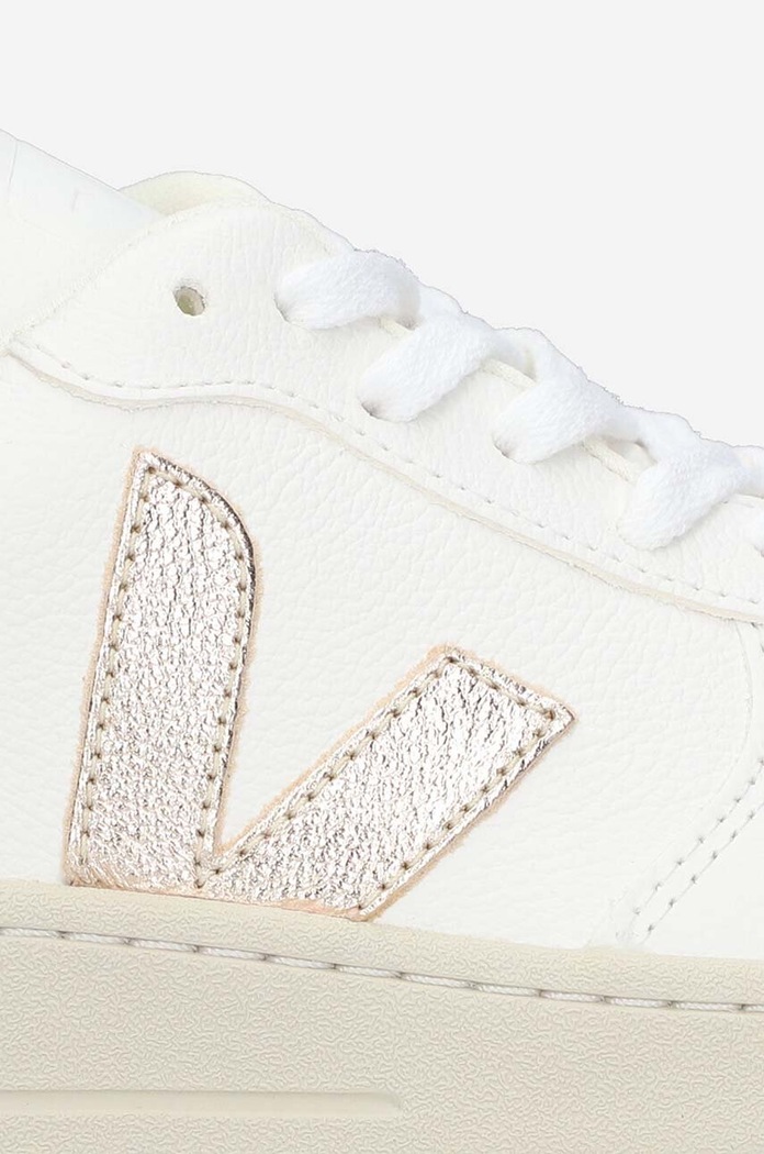 Obuv Kožené tenisky Veja V-10 Leather VX0502935A biela