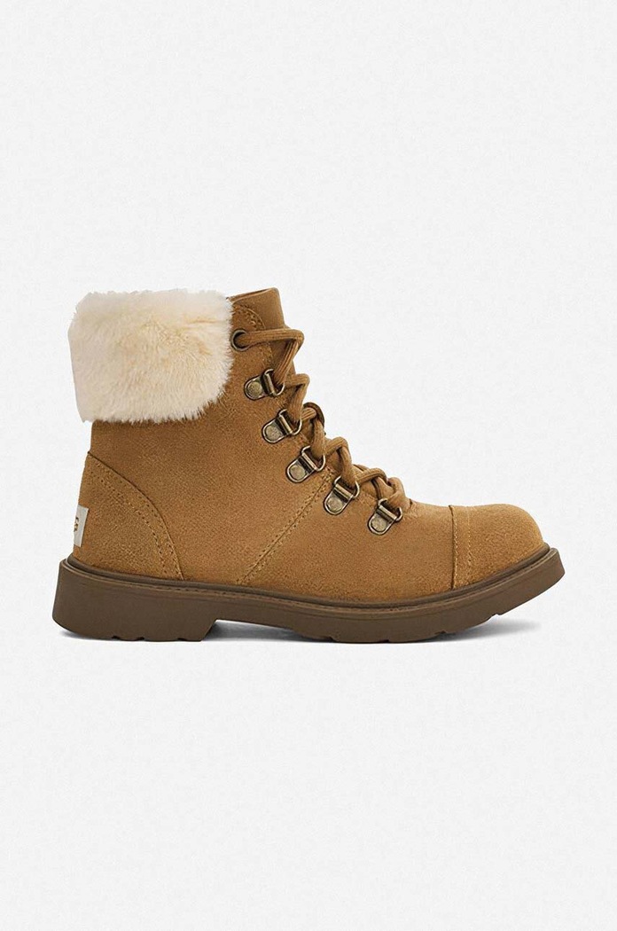 UGG workery zamszowe Azell Hiker Weather płaski brązowy 1123622K.CTSD