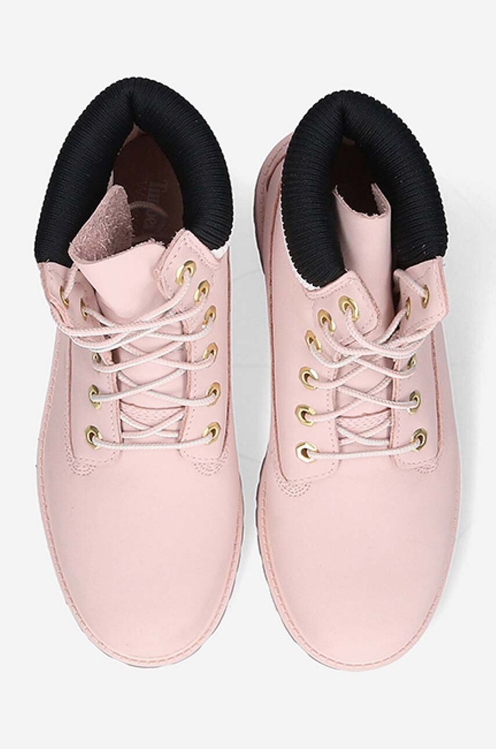Timberland suede biker boots Premium 6 In Waterproof pink A2GRE