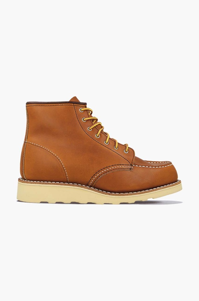 Кожаные полусапожки Red Wing Classic Moc Toe без утепления коричневый 3375.Leather