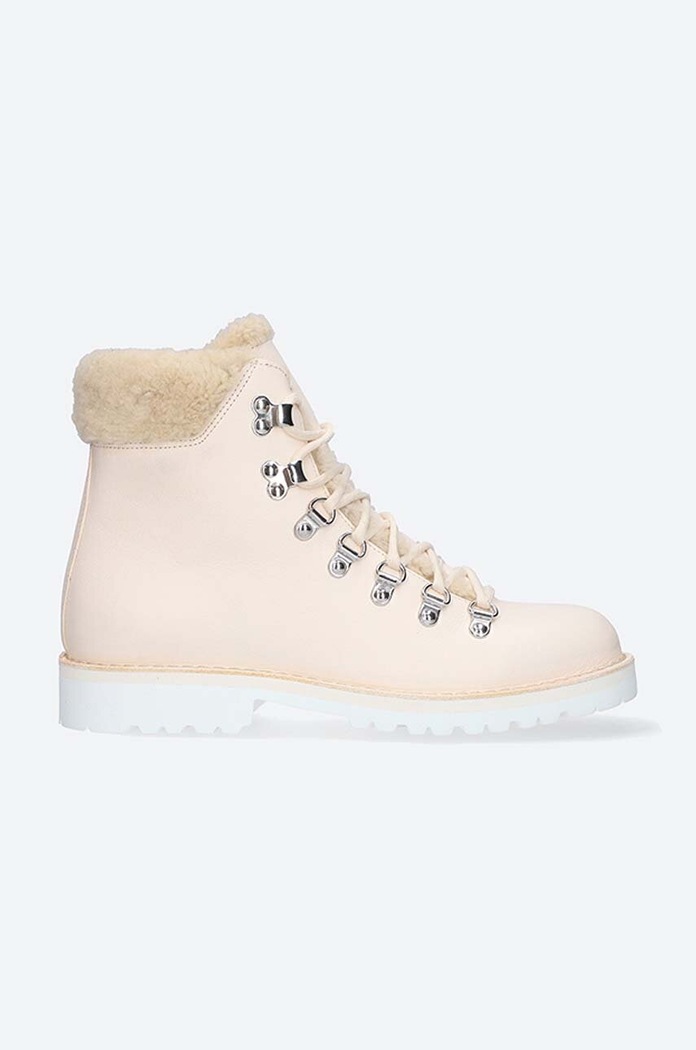 Fracap stivaletti alla caviglia in pelle Explorer isolamento sintetico beige EXPLORER.A300