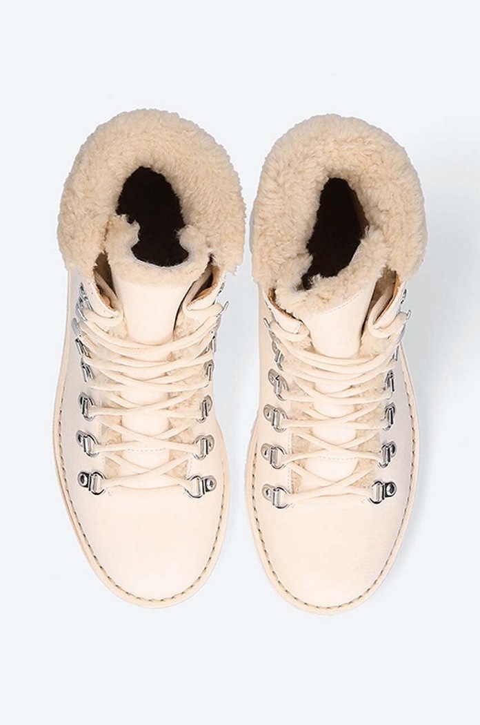 Fracap stivaletti alla caviglia in pelle Explorer beige EXPLORER.A300