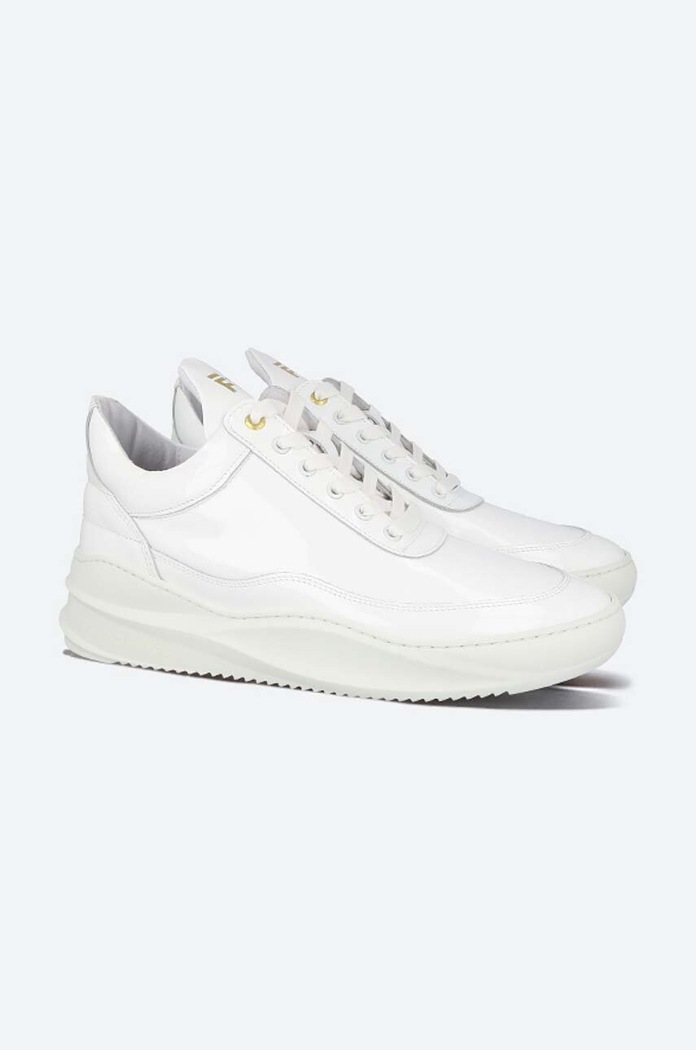 Kožené tenisky Filling Pieces Low Top Sky Shine bílá 25528301901