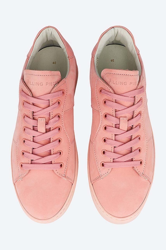 Semišové tenisky Filling Pieces Low Plain Court růžová 42227271888