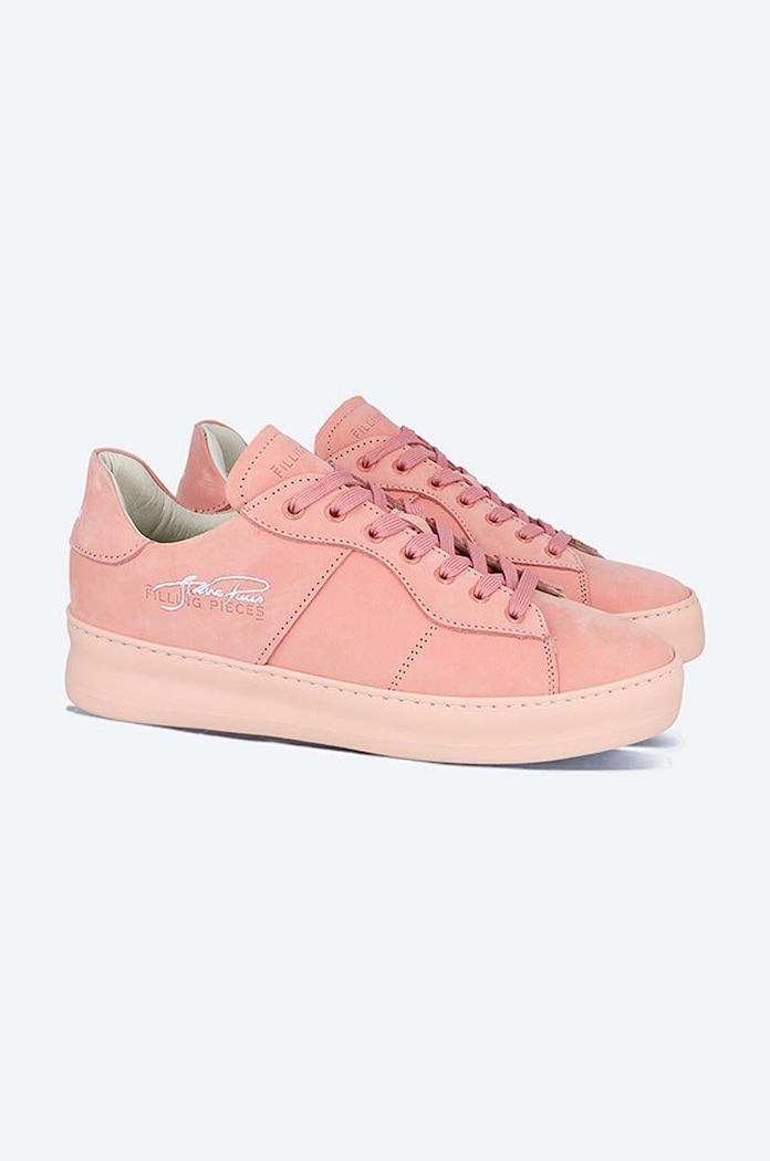 Semišové tenisky Filling Pieces Low Plain Court 42227271888 růžová