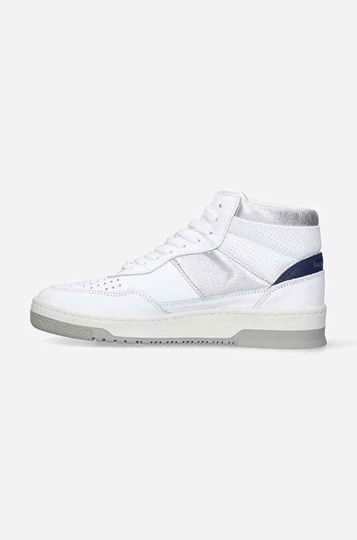 Boty Kožené tenisky Filling Pieces Mid Ace Spin 55333491975 bílá