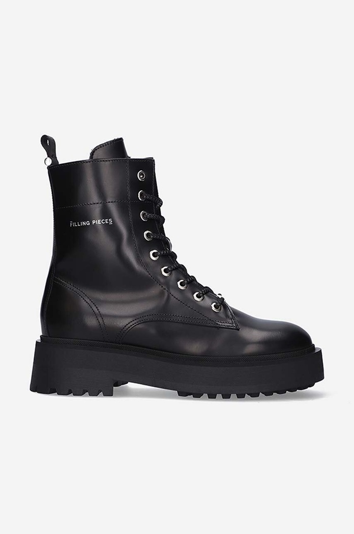 Filling Pieces bocanci de piele Jenn pana la 5 cm negru 55628221847