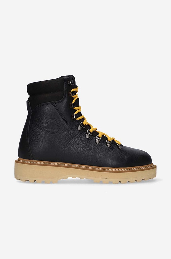Diemme leather biker boots Monfumo Due grain leather black DI2207MF04