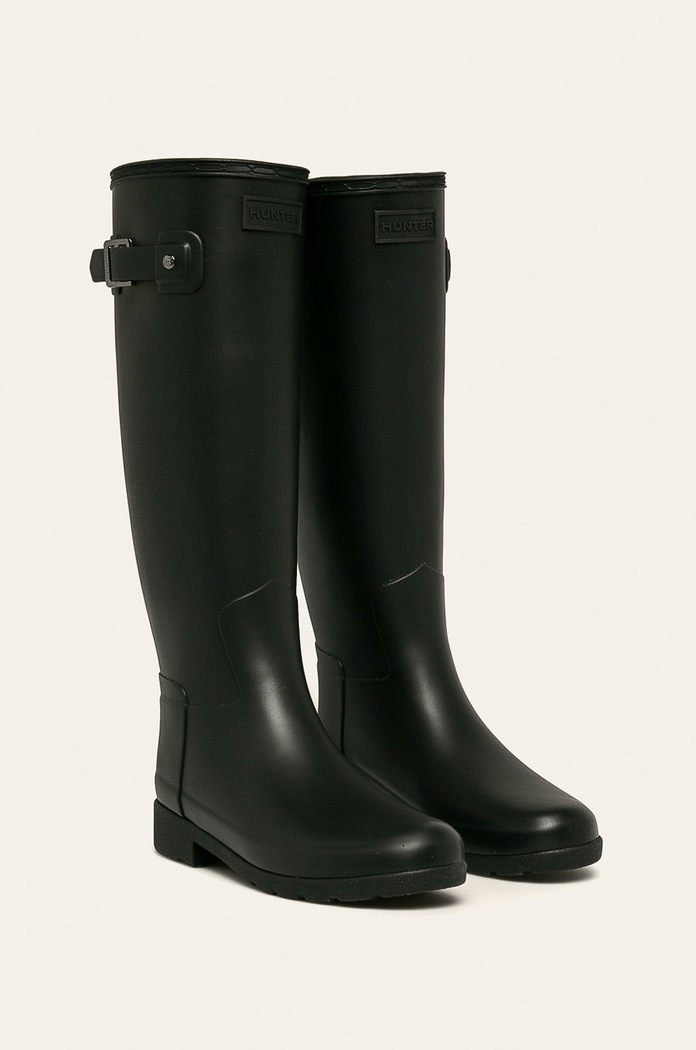 Hunter - Kalosze Original Refined WFT1071RMA.BLK czarny AA00