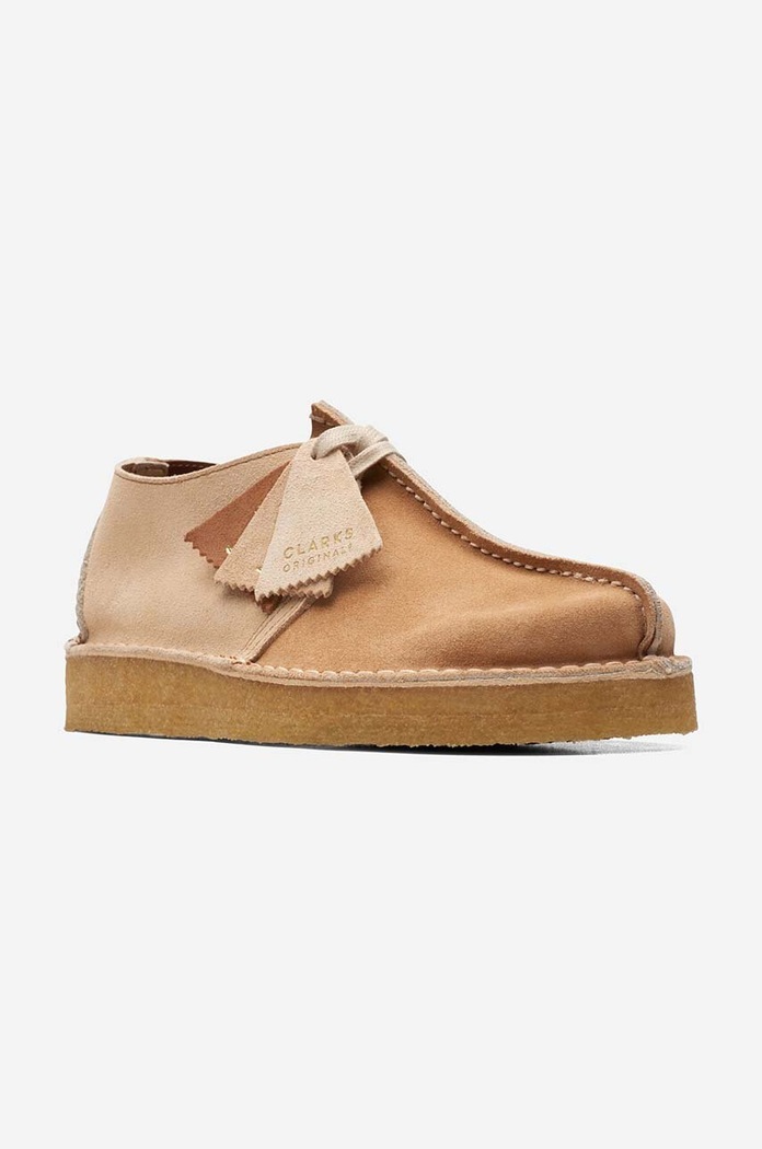 Clarks Originals półbuty zamszowe Desert Trek 26170137 brązowy
