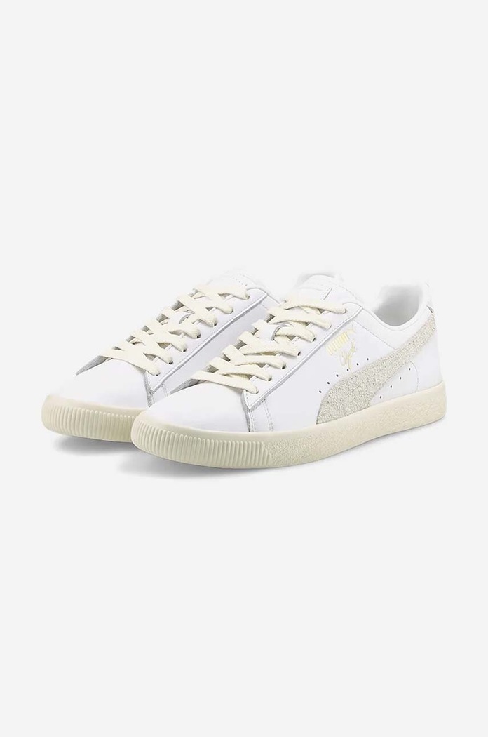 Kožené tenisky Puma Clyde Base biela 390091.01