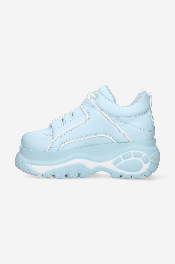 Buffalo sneakersy skórzane 1339-14 2.0 platforma niebieski 1533328