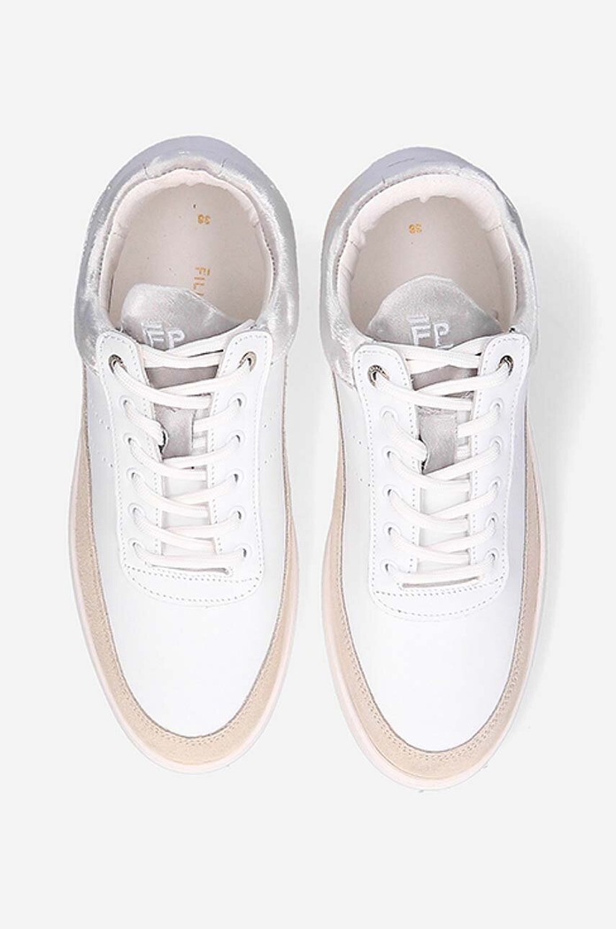 Semišové boty Filling Pieces Low Eva bílá 51325071975