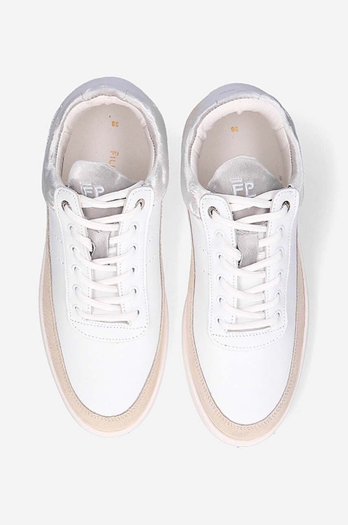 Semišové boty Filling Pieces Low Eva bílá 51325071975