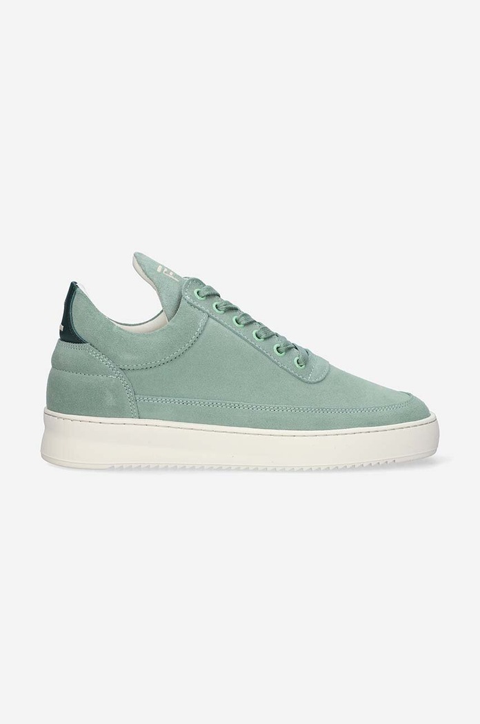 Filling Pieces sneakers din piele întoarsă Low top Suede plată verde 10122792080