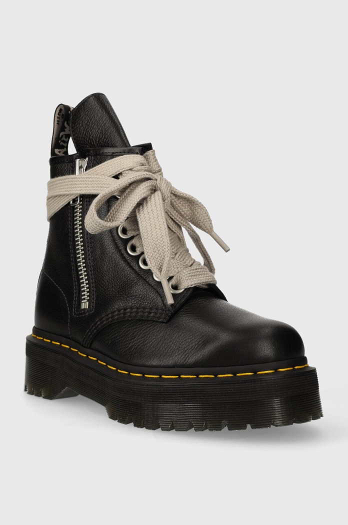 Кожаные полусапоги Dr. Martens x Rick Owens DW02B3802 чёрный AA00