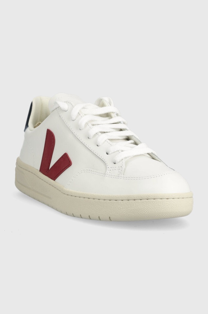 Δερμάτινα sneakers Veja V-12 Planet friendly λευκό XD0201955A