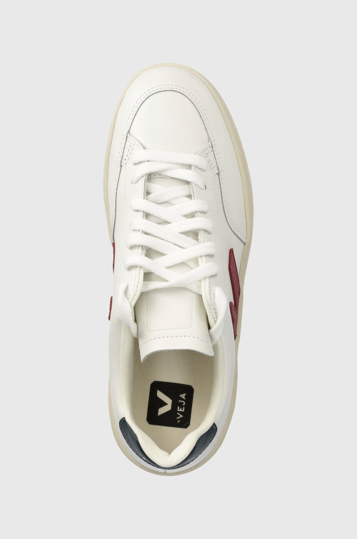 Παπούτσια Δερμάτινα sneakers Veja V-12 XD0201955A λευκό