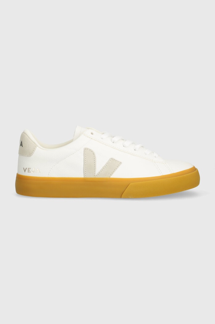 Δερμάτινα sneakers Veja Campo φλατ λευκό CP0503147A