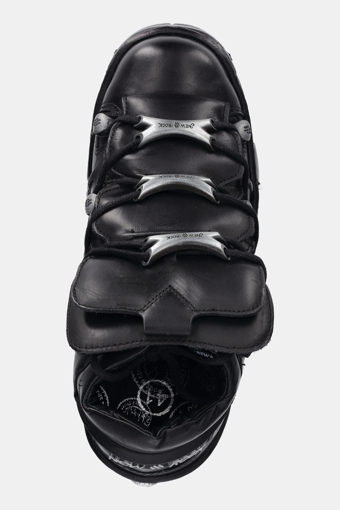 New Rock bőr csizma CRUST NEGRO fekete M.TM106.C2