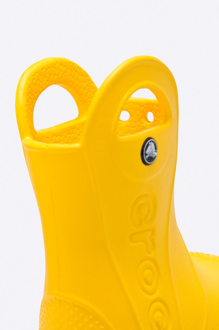 Crocs - Kalosze dziecięce Handle Rain 12803.YELLOW żółty