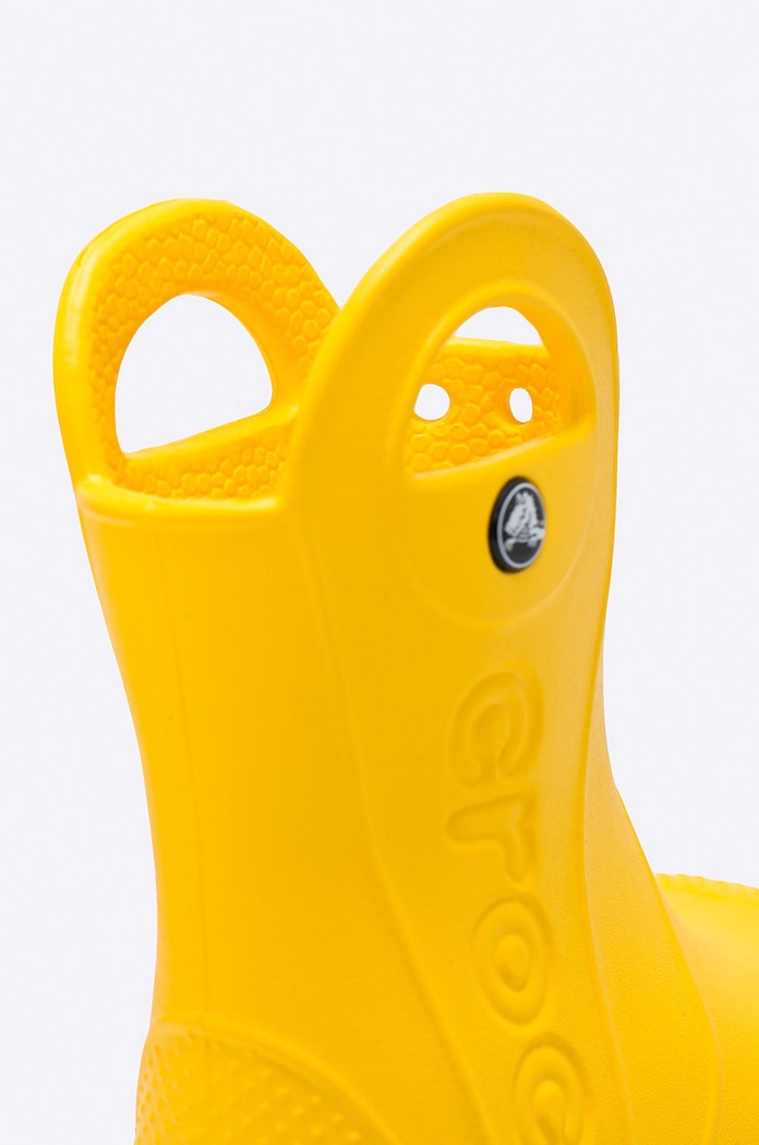 Crocs - Kalosze dziecięce Handle Rain 12803.YELLOW żółty
