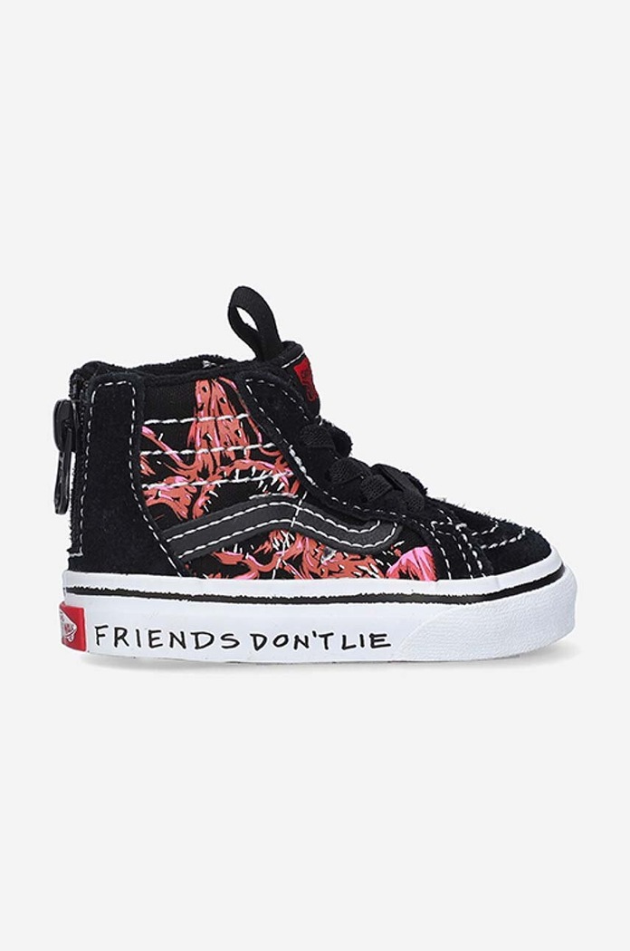 Dětské tenisky Vans X Stranger Things SK8-H semišová kůže černá VN0A4BV1Y09