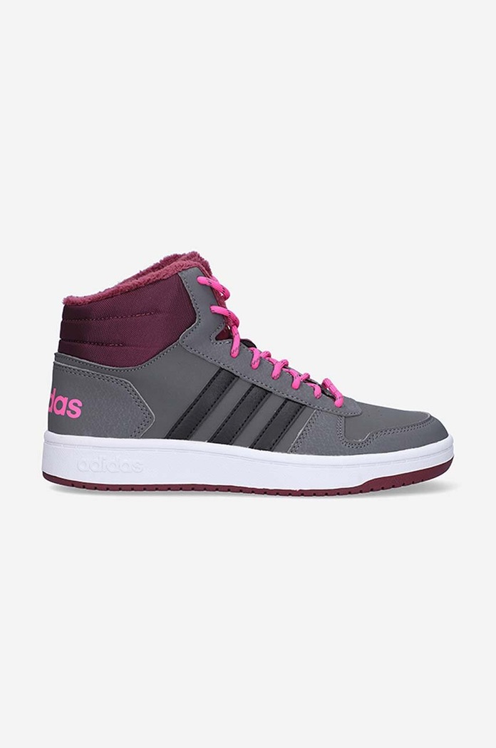 adidas sneakers Hoops Mid 2.0 K textil gri GZ7796