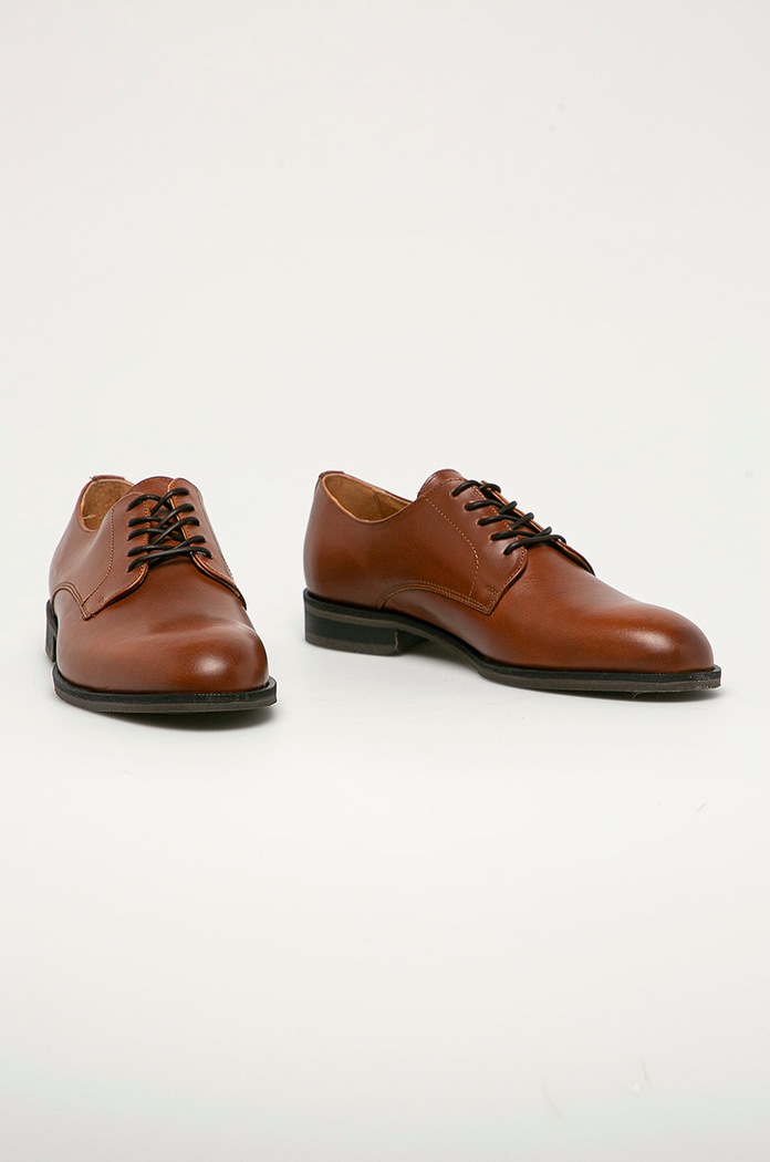 Selected Homme półbuty skórzane Slhlouis Leather 16070194 brązowy AA00