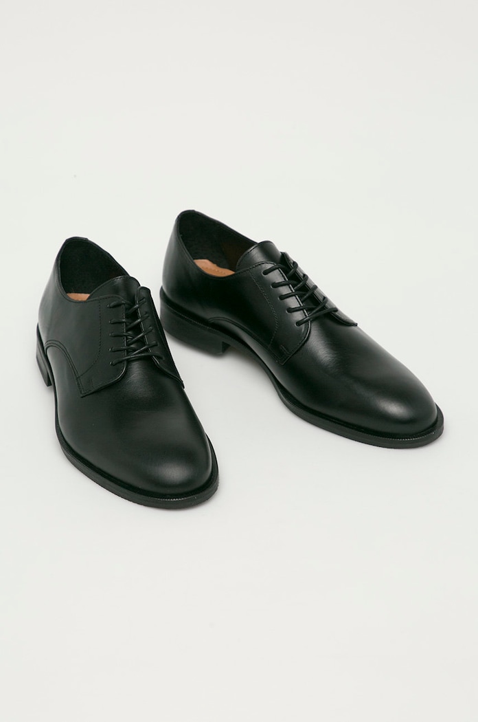 Selected Homme półbuty skórzane Slhlouis Leather 16070194 czarny AA00