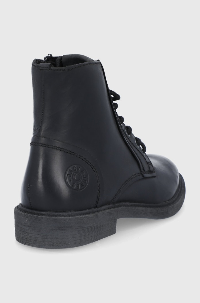 Obuv Kožené topánky Jack & Jones 12183116 čierna