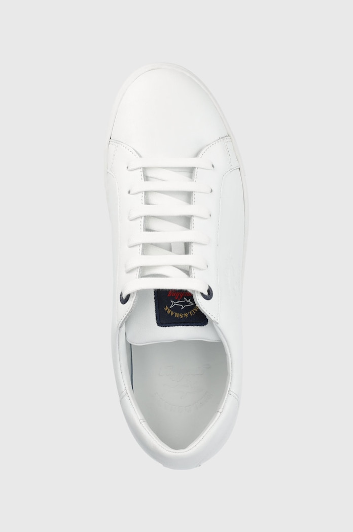 Кожени обувки Paul&Shark бял C0P8000.10.WHITE