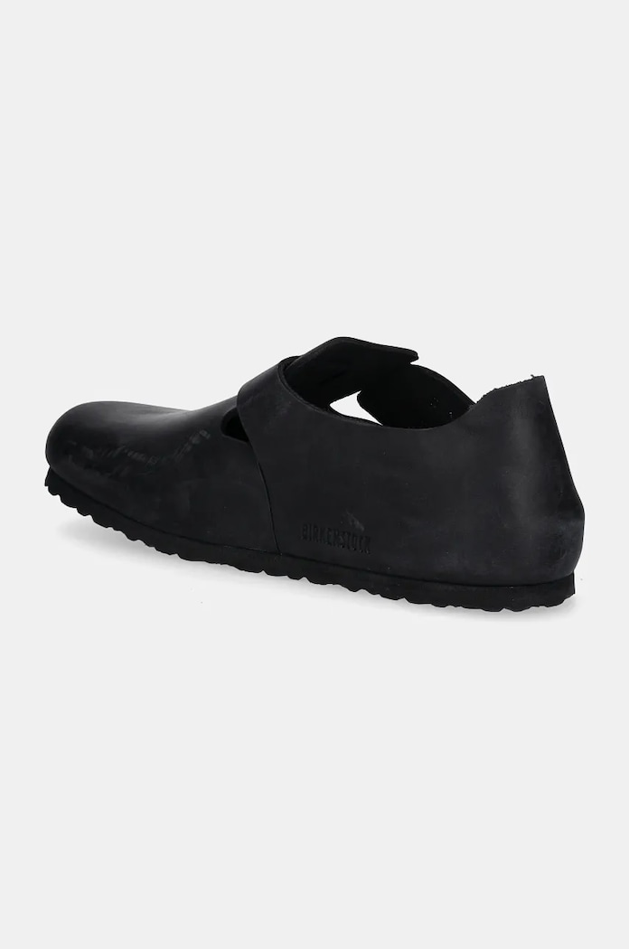 Boty Nubukové polobotky Birkenstock London 166541.BLK černá