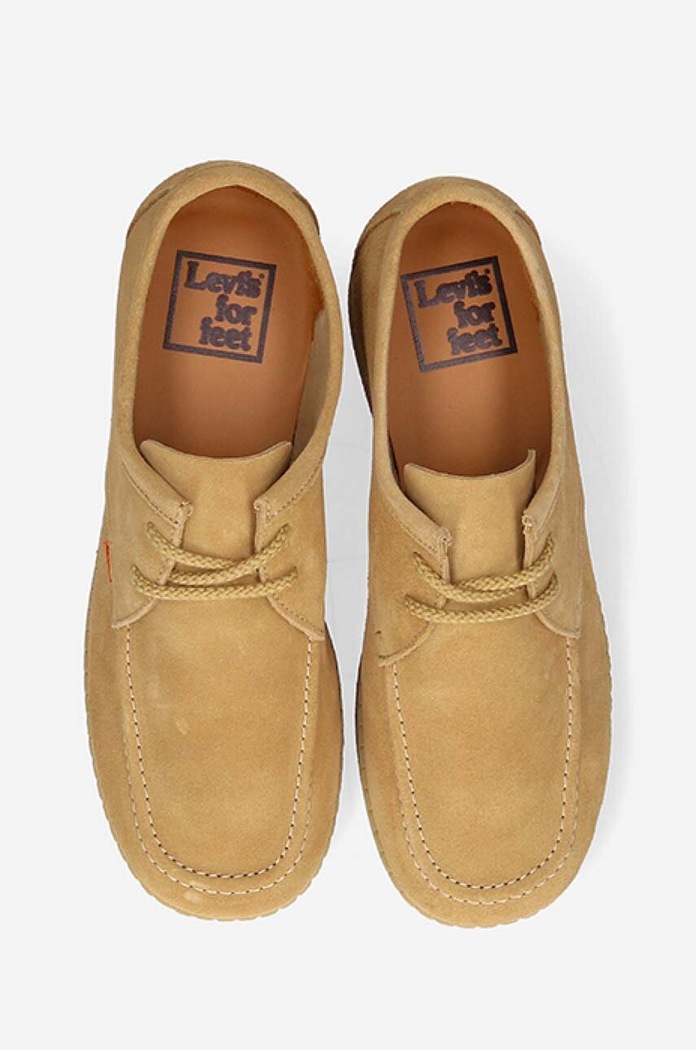 Półbuty zamszowe Levi's D7353.0003 brązowy