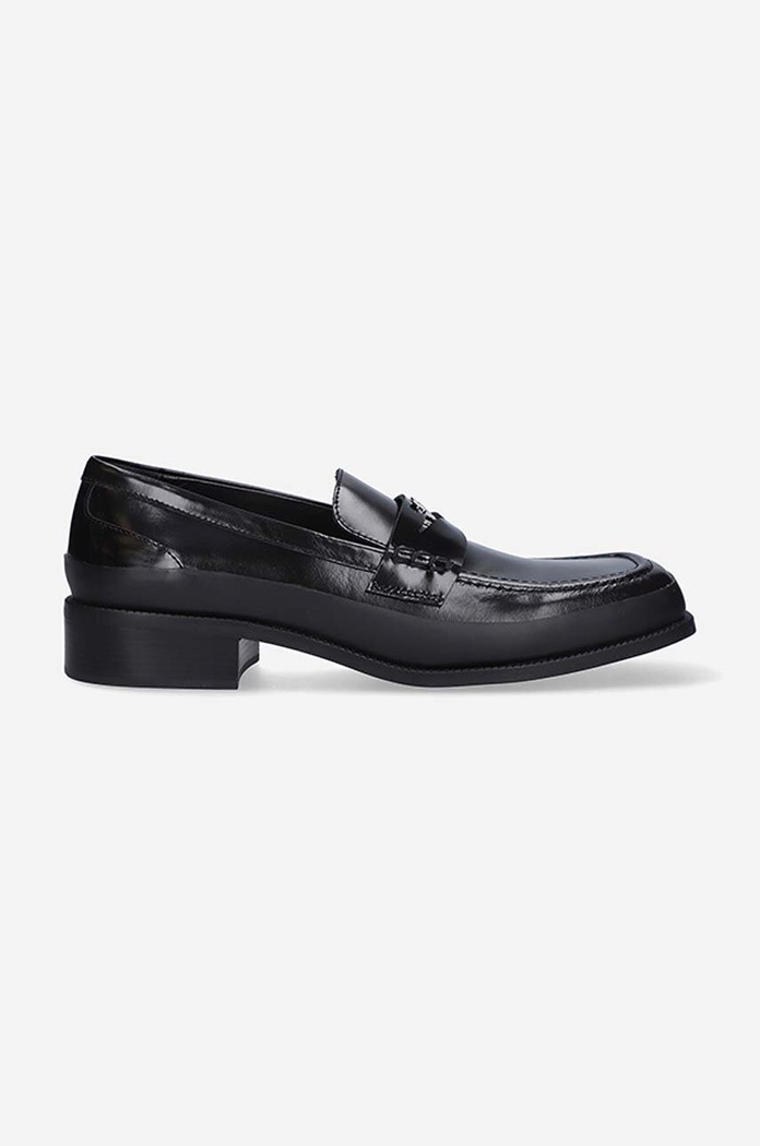 MISBHV leather loafers The Brutalist casual black 3021BM203