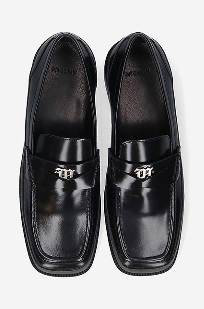 MISBHV leather loafers The Brutalist black 3021BM203