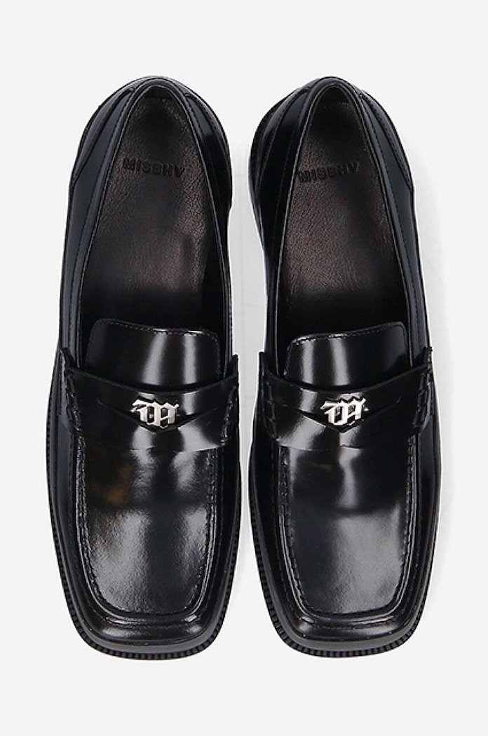 MISBHV leather loafers The Brutalist black 3021BM203