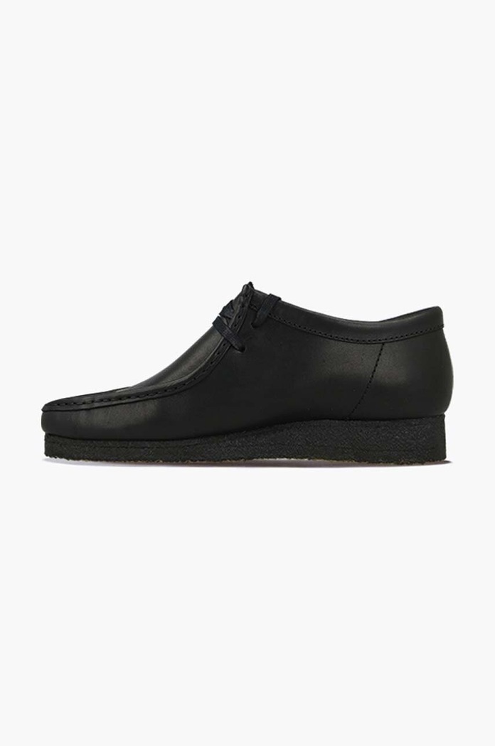 Shoes Clarks leather shoes Wallabee 26155514 black