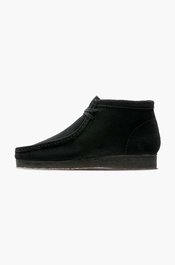 Παπούτσια Σουέτ κλειστά παπούτσια Clarks Wallabee Boot 26155517 μαύρο