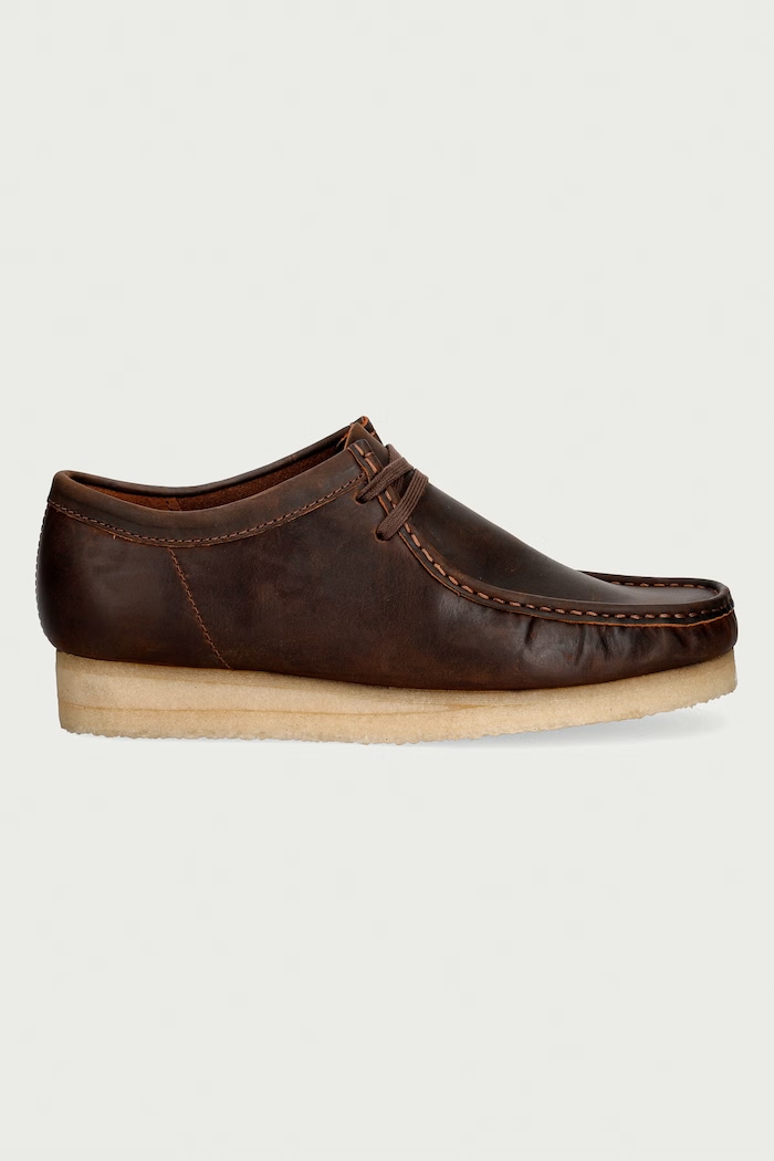 Clarks Originals Mokasinke za muškarce od kože 26156605 smeđa AA00