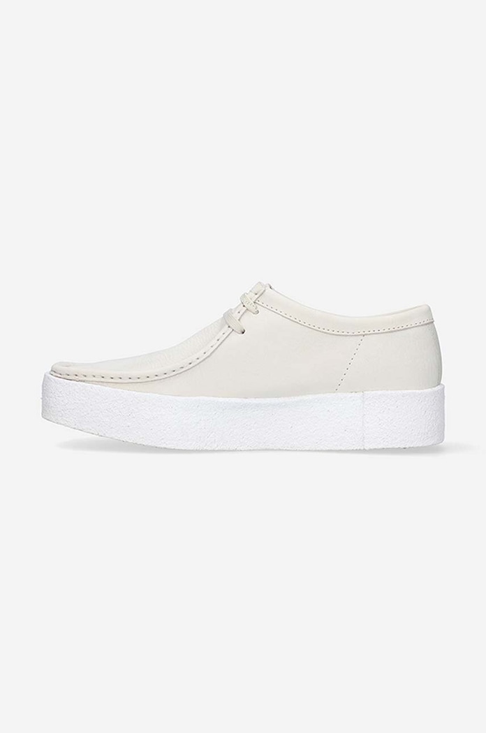 Shoes Clarks suede loafers Wallabee Cup 26158153 beige