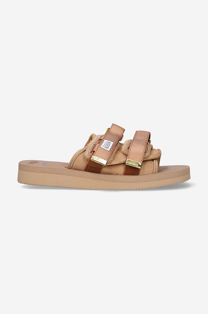 Suicoke sliders MOTO-VHL CAMEL textile beige MOTO.VHL.CAMEL
