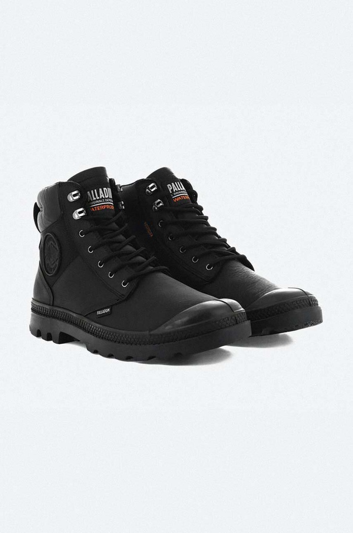 Čevlji Palladium Pampa Shield Wp+ Lth Tekstil črna 76844.008.M